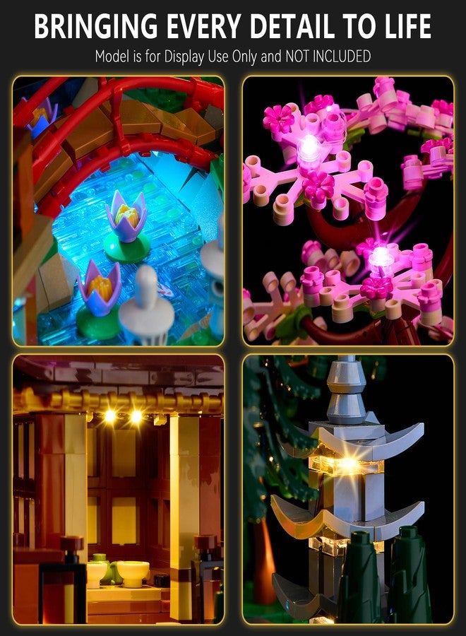 BrickSoul Light Up Kit Compatible with Lego 10315 Tranquil Garden Building Set - Japanese Zen Garden | Upgrade Design Lighting Accessories | Cable-Hiding Tech for Display (10315 Set NOT Included) - Image 4